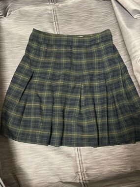 hollister plaid mini skirt